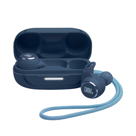 JBL Reflect Aero TWS - Blue - True wireless Noise Cancelling active earbuds - Hero